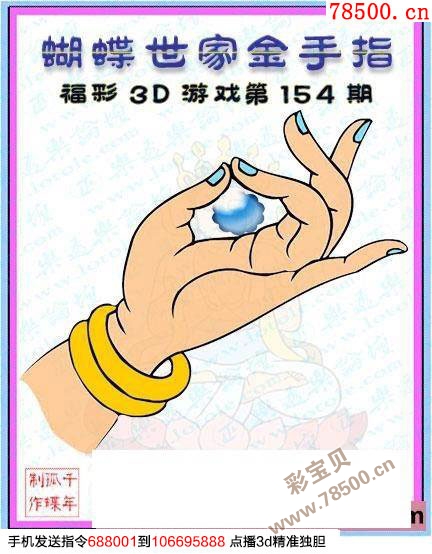 15154期3d蝴蝶世家金手指图谜