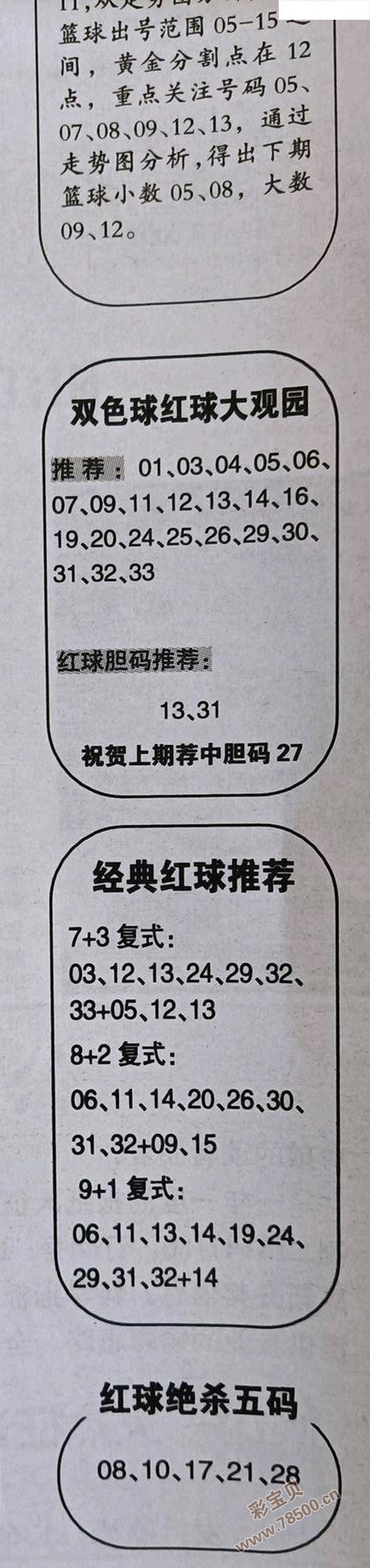 2021024期双色球全国联销图最新字迷