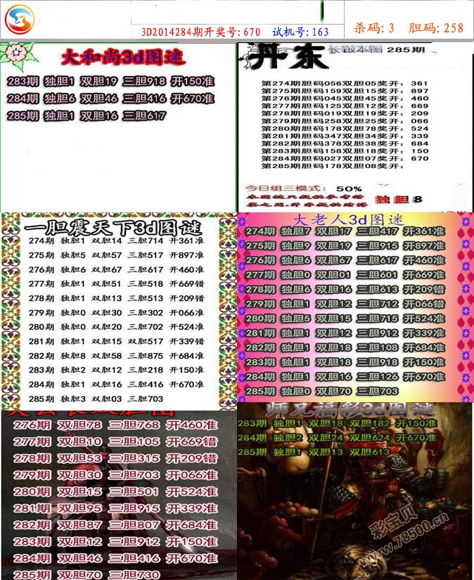 285期红五图库汇总 3d285期太湖系列图谜版