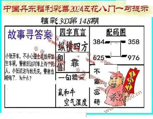 丹东3d图谜全图图片